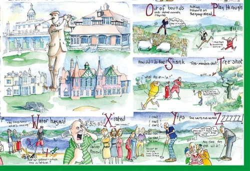 Miniatura 4 de Rompecabezas de 1000 piezas – Golf by Tim Bulmer – Rompecabezas cómico de 1000 piezas para adultos, rompecabezas colorido, rompecabezas divertido