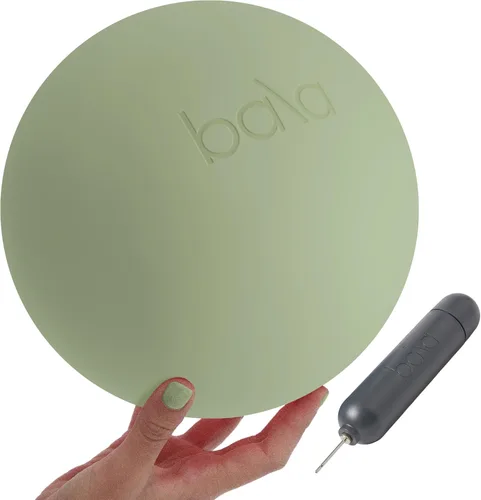 Miniatura 7 de Bala Pelota de pilates, pelota de ejercicio sin peso, pequeña pelota de yoga de 8 pulgadas para barra, estiramiento, fuerza y entrenamiento básico