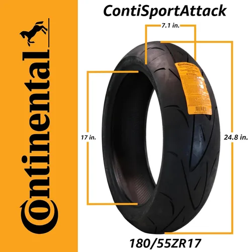 Miniatura 2 de Continental Neumático trasero Sport Attack (180/55ZR17)