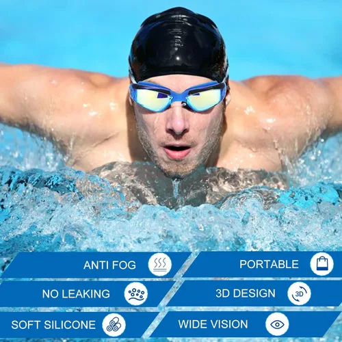 Miniatura 5 de Konohan 24 Pack Swim Goggles Bulk for Kids adult Pool Goggles Anti Fog Silicone No Leak Swimming Glasses for Men Women Youth Bright