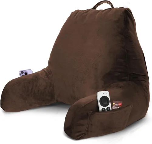 Miniatura 37 de Nestl Almohada de lectura para niños y adolescentes con espuma viscoelástica triturada, almohadas de respaldo para leer, ver y jugar, uso