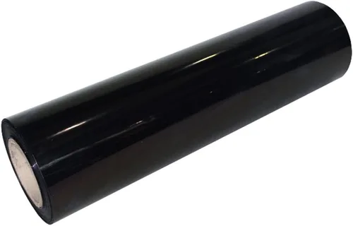 Miniatura 2 de Moyishi Rollo de vinilo brillante de transferencia de calor, láminas de vinilo adhesivo HTV para manualidades, 12 pulgadas por 5 pies (negro)
