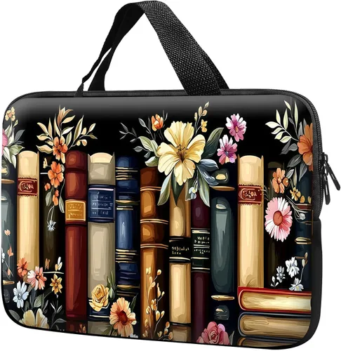 Miniatura 9 de Funda para laptop con asa de 17 pulgadas, impermeable, diseño de leopardo, compatible con MacBook Air, Pro, HP, Dell, Lenovo, ASUS