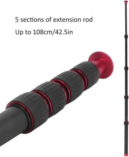 Miniatura 4 de Monopod de aleación de aluminio, 13.2-42.5 in/13.2-42.5 pulgadas, varilla de extensión universal de trípode de tornillo de 1/4