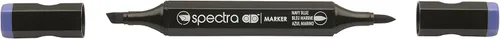 Miniatura 12 de AD Marker Chartpak Spectra, Tri-Nib y cepillo de doble punta, azul horizonte, 1 cada uno (S015AD)