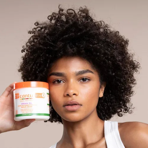 Miniatura 5 de Cantu Crema reparadora acondicionador sin enjuague con aceite de argán, 16 onzas (paquete de 2)