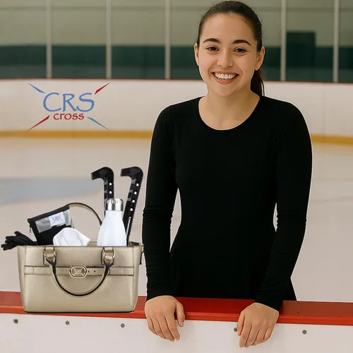 Miniatura 16 de CRS Cross Rink Side Tote. Ice Skating Accessory Bag-Figure Skating, Roller, Inline Skaters, Dance, Cheer.Organizes Guards Water Bottle Phone