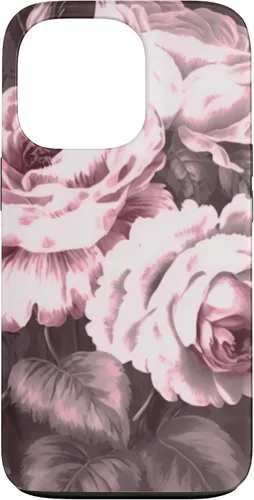 Miniatura 10 de iPhone 16 Vintage Classic Rose Flower Pattern in Pink Case