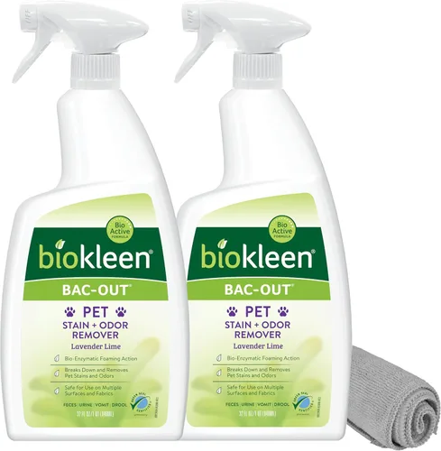 Miniatura 11 de Biokleen Bac-Out Removedor de Manchas para Mascotas - 2 Galones - Enzimático, Natural, Destruye Manchas y Olores de Forma Segura, para Manchas