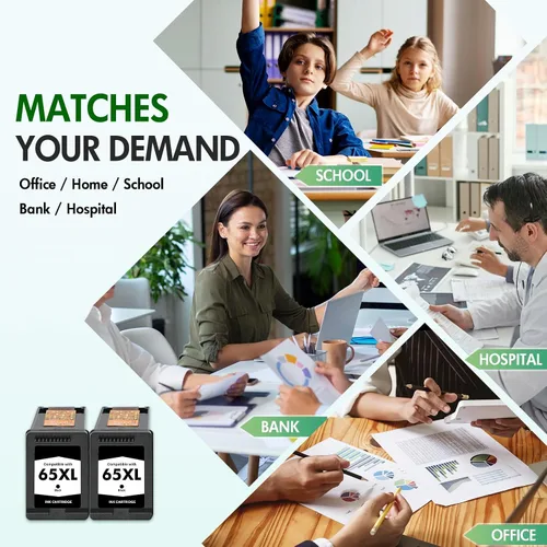 Miniatura 7 de Paquete combinado de cartuchos de tinta 65XL 65 negros 3755 de repuesto para HP 65XL cartucho de tinta negra para impresora HP DeskJet 3755 2600