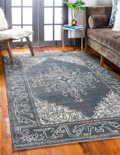 Miniatura 36 de Unique Loom Alfombra moderna vintage de 9 pies por 12 pies (9 x 12 pies) Estocolmo beige contemporánea