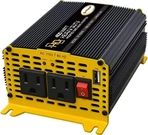 Miniatura 3 de Go Power GoPower GP-400HD - Inversor de onda sinusoidal modificada para servicio pesado, 400 vatios/12 V
