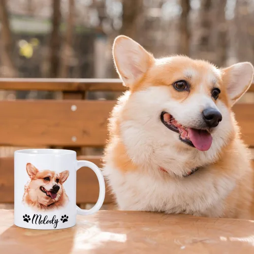 Miniatura 5 de Taza personalizada para perro con foto y nombre, taza de café personalizada para perros y gatos, taza de café personalizada, taza de imagen