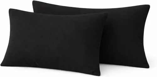 Miniatura 47 de COTTON STICH™ Juego de 2 fundas de almohada para niños pequeños de 14 x 20 pulgadas, 100% algodón de 600 hilos, fundas de almohada suaves y Azul