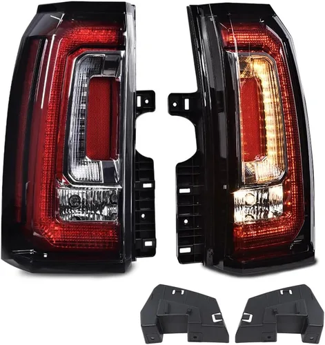 Miniatura 13 de G-PLUS Juego de luces traseras compatibles con Ford F150 2015 2016 2017, luces traseras izquierda y derecha, luces de freno con bombilla lente
