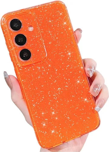 Miniatura 11 de MINSCOSE Compatible con Samsung Galaxy S22 Plus Case, Bonito Color Neón Brillante, con Purpurina Brillante Delgada Resistente a Golpes de Silicona