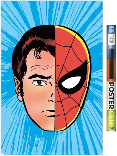Miniatura 17 de Trends International Marvel Comics Spider-Man - Póster de pared con sentido de araña Versión con marco dorado