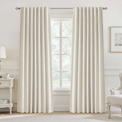 Miniatura 47 de Cortinas opacas de 54 pulgadas de largo para dormitorio, sala de estar, cortinas beige con aislamiento térmico, oscurecimiento de la habitación