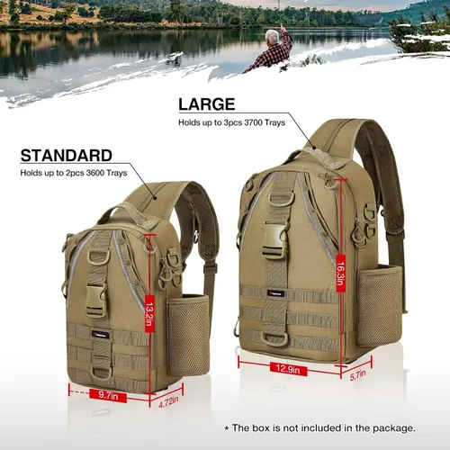 Miniatura 7 de Piscifun Travel X - Bolsa de almacenamiento de pesca resistente al agua para hombres y mujeres, mochila multifuncional de almacenamiento de aparejos