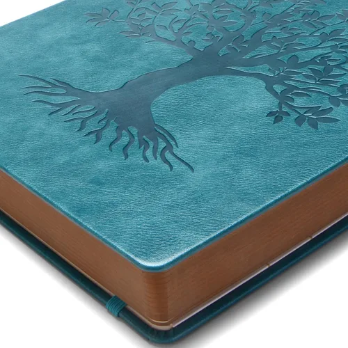 Miniatura 8 de ZXHQ Diario grueso de 360 páginas para mujeres y hombres, cuaderno de diario rayado A5 para escribir, tapa dura, papel de 100 g/m², diseño del árbol