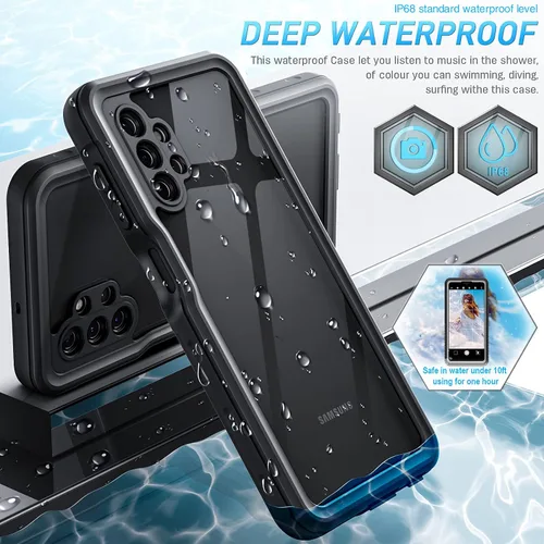 Miniatura 2 de Funda impermeable para Samsung S21, a prueba de polvo, a prueba de golpes, IP68, con protector de pantalla, funda protectora de cuerpo completo
