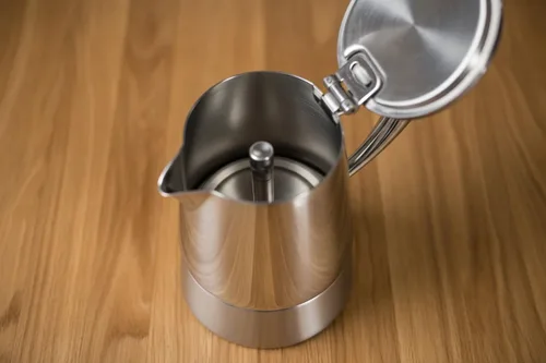 Miniatura 8 de Cuisinox Roma - Olla de espresso Moka de acero inoxidable para estufa de 4 tazas