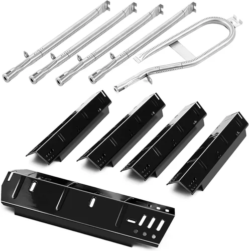DGH474CRP tienda de calor 5 quemadores parrilla piezas de repuesto para Dyna Glo Grill Heat Shield 70-02-411 70-02-412 Dynaglo Burner Tube DGH485CRP