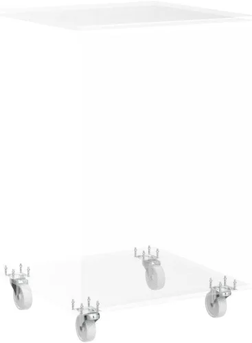 Miniatura 5 de Mesa auxiliar de acrílico en forma de C,Mesa auxiliar de sofá móvil transparente,Mesita de noche moderna para sala de estar