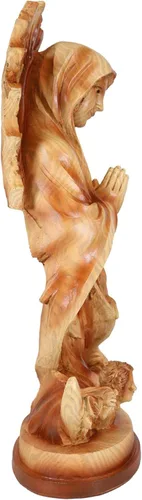 Miniatura 4 de Ebros Gift Escultura católica inspiradora de Nuestra Señora de Guadalupe en acabado de madera sintética, 14 pulgadas de alto, figura de resina