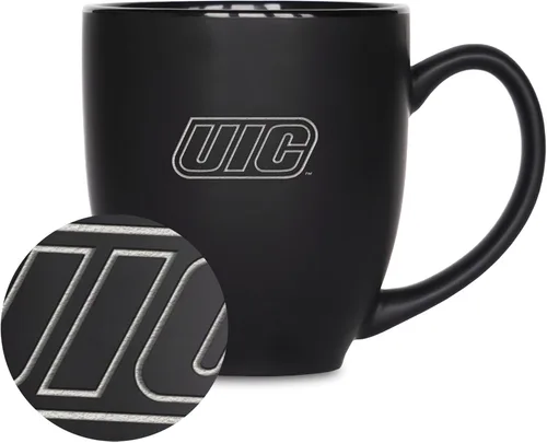 Miniatura 14 de Rico Industries - Taza de cerámica mate negra con grabado láser estándar de 15oz para NCAA (escuelas T & U) - Para bebidas calientes o frías