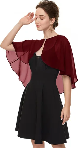 Miniatura 3 de Chales de gasa suave para cubrir el vestido de noche de boda para mujer