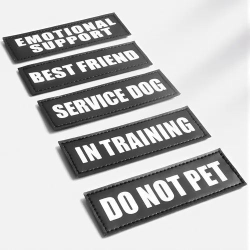 Miniatura 7 de WINSEE Parches reflectantes para perros de servicio para arnés de perro de servicio
