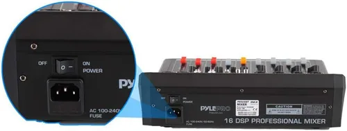 Miniatura 5 de Pyle - Mezclador de audio de estudio Bluetooth de 4 canales - Interfaz controladora de sonido DJ con unidad USB para entrada de grabación de PC