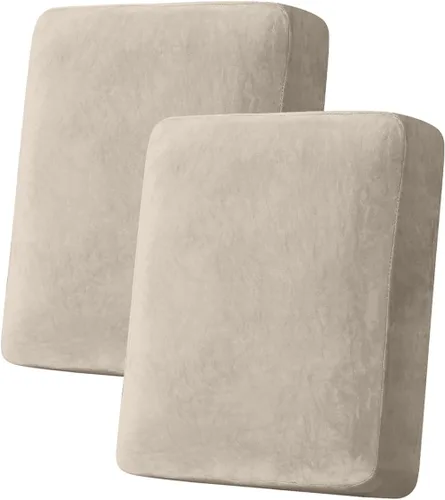 Miniatura 35 de Funda para Sofá de Terciopelo Elástico Funda de Cojín de Sofá 1 Pieza - Funda Deslizable Elástica Lavable para Asiento o Respaldo, Fundas de Asiento