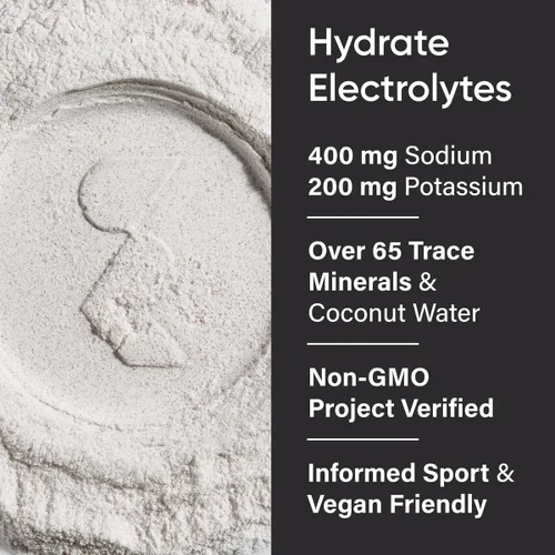 Miniatura 3 de Sports Research® Hydrate Polvo de Electrolitos - Sin Azúcar y con Sabor Natural con Vitaminas, Minerales y Agua de Coco - Apoya la Hidratación
