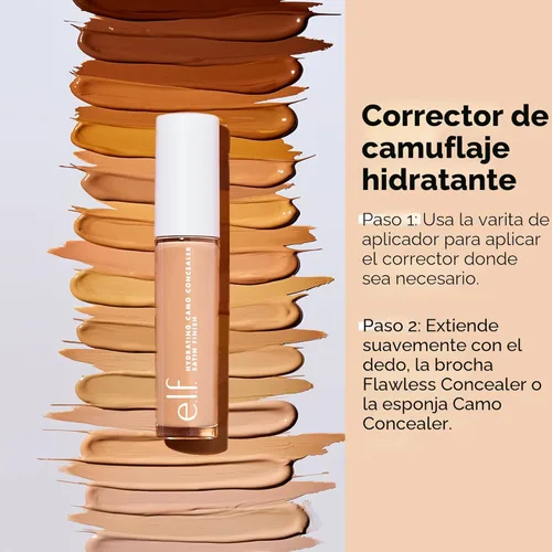 Miniatura 3 de e.l.f. Corrector Hidratante Camo, Cubre Imperfecciones y Ojeras, Cobertura Completa y Ofrece un Acabado Satinado, Vegano y Libre de Crueldad, Deep