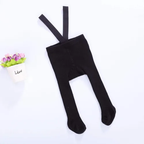 Miniatura 4 de Medias con tirantes para bebé, primavera, otoño, cintura alta, protección del ombligo