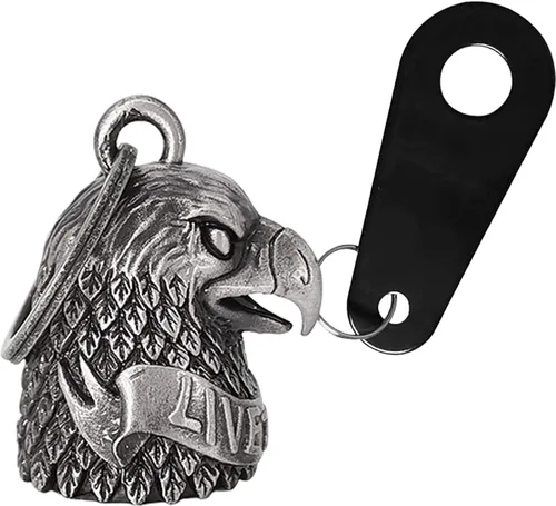 Miniatura 14 de Dream Apparel Campana de motocicleta Guardian Angel Drive Away Gremlin, campana de motociclista para hombres y mujeres, regalo de buena suerte