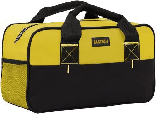 FASTECH Bolsa de herramientas con cremallera de 14 pulgadas, pequeña bolsa de herramientas de boca ancha, bolsa organizadora de herramientas