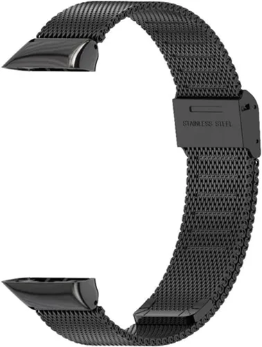 SKM Correa Milan para Huawei Honor Band 6 pulsera inteligente de repuesto correa de reloj correa de metal (color negro, tamaño: para correa de honor