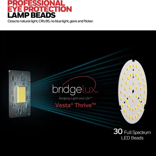 Miniatura 3 de Honeywell Lámpara LED de escritorio, 01A Sunturalux luz de escritorio para oficina en casa, 4000 K regulable para el cuidado de los ojos, lámpara