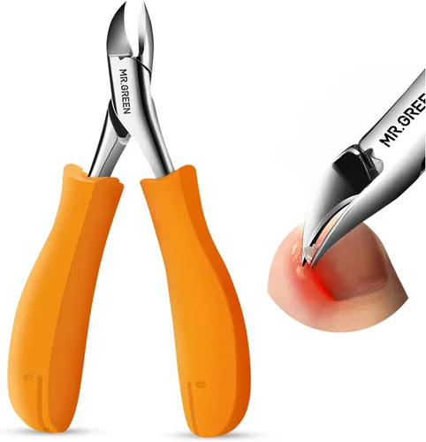 Miniatura 8 de MR.GREEN Cortaúñas para uñas de los pies, antisalpicaduras, profesionales, encarnadas, gruesas, duras, herramientas de pedicura, juegos de manicura