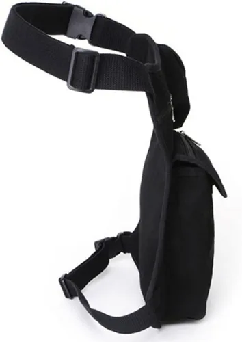 Miniatura 5 de Riñonera de lona, riñonera multiusos para carreras, táctica, de pierna caída, para motocicleta, ciclismo al aire libre, bolsa de muslo, Negro