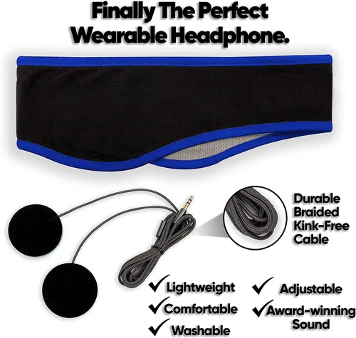 Miniatura 2 de CozyPhones auriculares para dormir y bolsa de viaje, forro de malla Lycra Cool y altavoces ultra delgados. Perfecto para dormir, hacer deportes