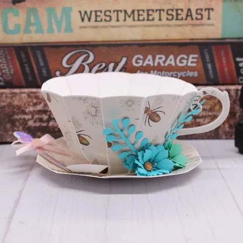 Miniatura 3 de KSCRAFT Plantillas de troqueles de corte de metal 3D para álbumes de recortes, decoración en relieve DIY tarjeta de papel