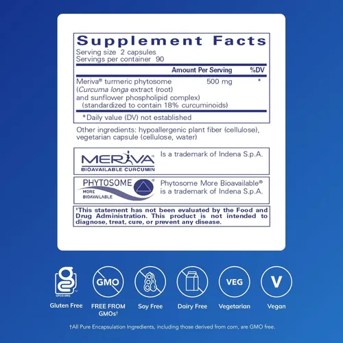 Miniatura 2 de Cápsulas de cúrcuma CurcumSorb de Pure Encapsulations, 180 cápsulas, 1