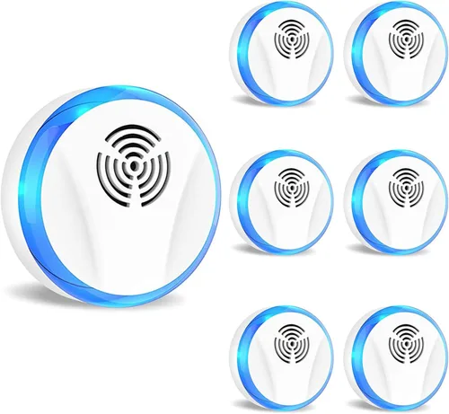 Repelente ultrasónico de plagas para interiores, repelente de roedores y ratones, control electrónico de plagas para cucarachas, mosquitos, arañas,