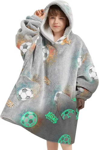 Miniatura 19 de Fiosnow Manta con Capucha de Dinosaurio para Niños Pequeños de 2 a 6 Años, Sudaderas con Capucha Extragrandes para Niñas y Niños