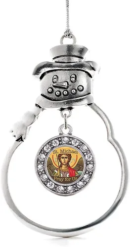 Miniatura 81 de Inspired Silver - Roller Queen - Adorno de Navidad plateado - Adorno circular para árbol de Navidad con circonita cúbica - Decoración colgante
