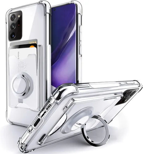 Miniatura 11 de Shields Up Funda para Samsung Galaxy Note 10 Plus, funda minimalista con tarjetero [3 tarjetas] y soporte de anillo, [protección contra caídas]
